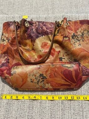 Maurizio Taiuti Italian Leather Floral Tote – Made in Italy